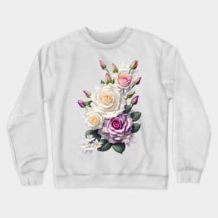 Elegant Rose Bouquet Crewneck Sweatshirt